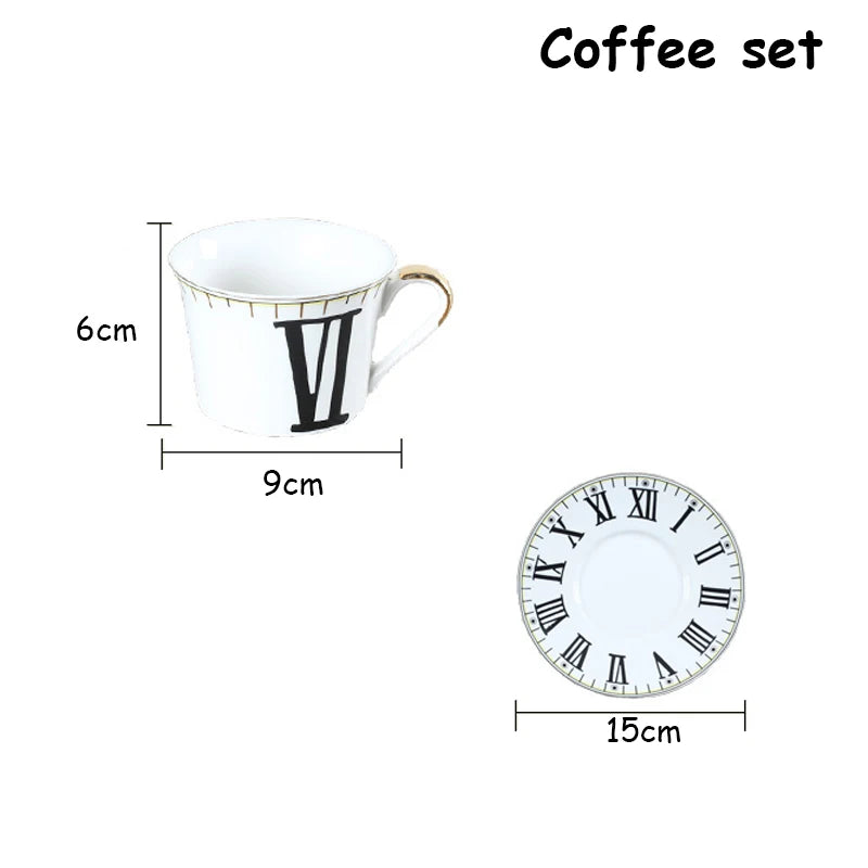 Ceramic Food Set - Tea, Coffee, Plates, and Dinner Utensils