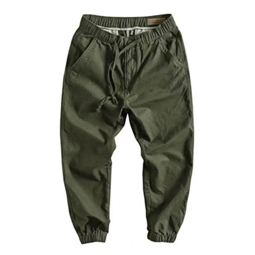Men's Cargo Pants with Elastic Cuffs
