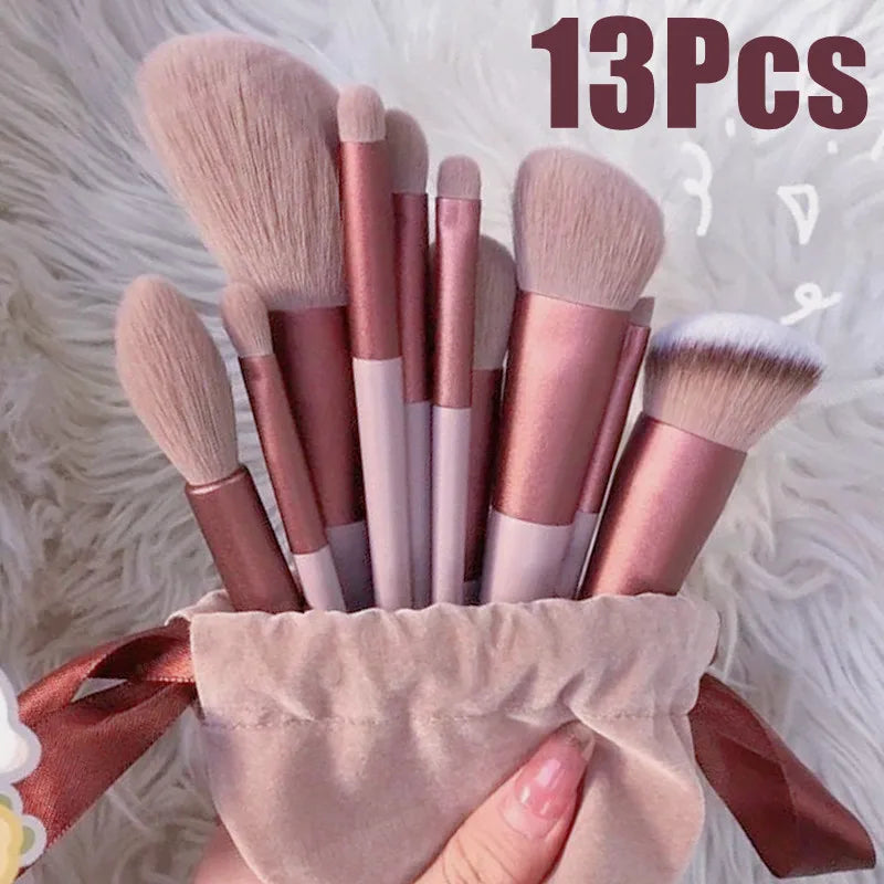 3 PCS Makeup Brushes Set with Case