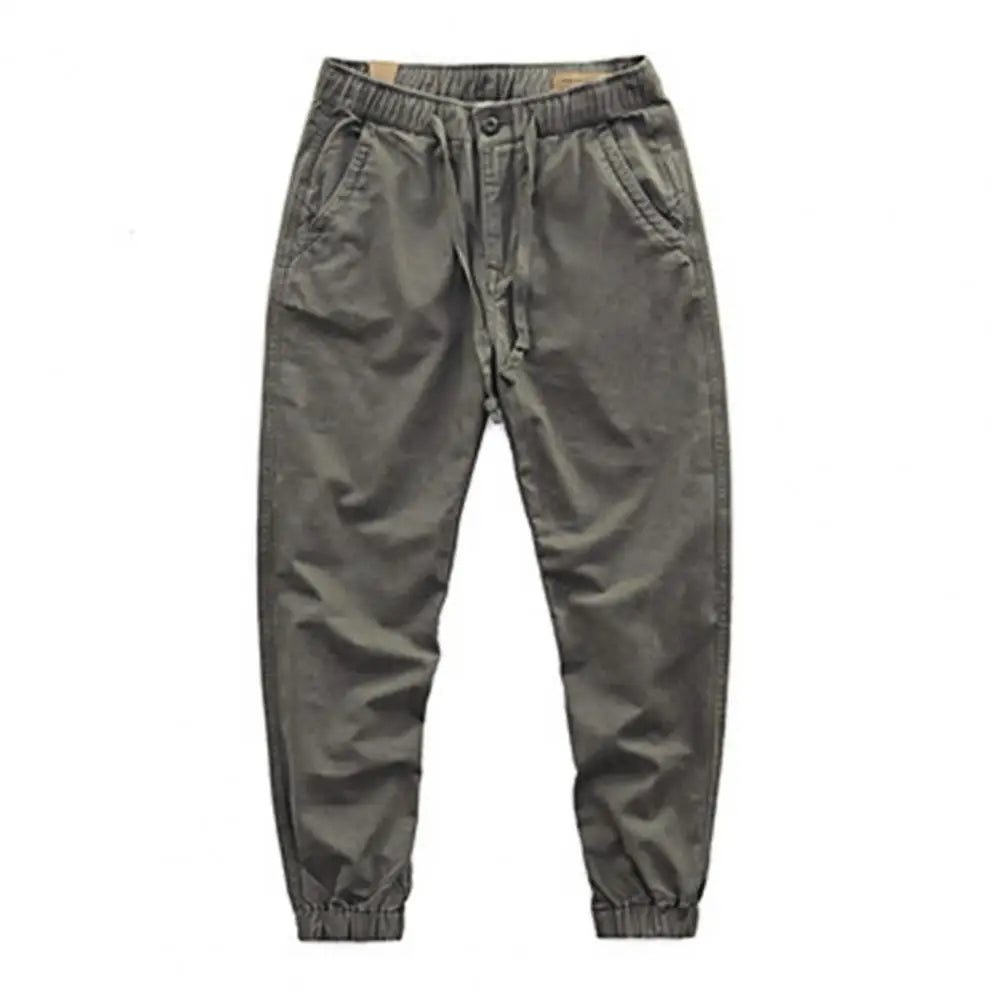Men's Cargo Pants with Elastic Cuffs
