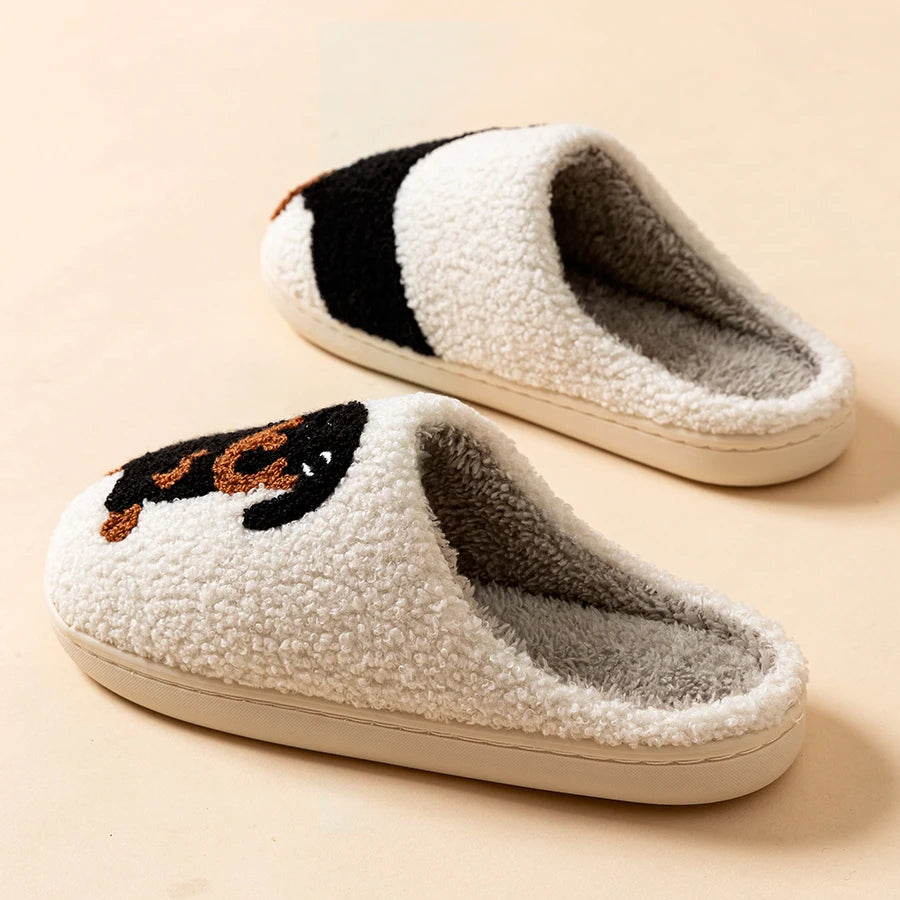 Women's Slippers with Cute Puppy Design