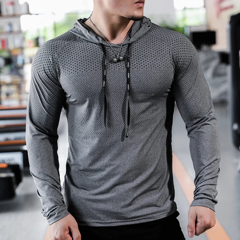 Men's Fitness Hoodie for Running and Training