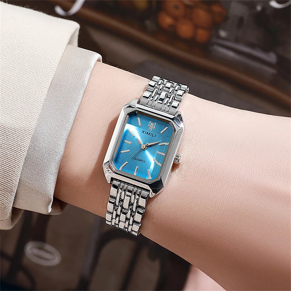 Women's Square Gold Watch