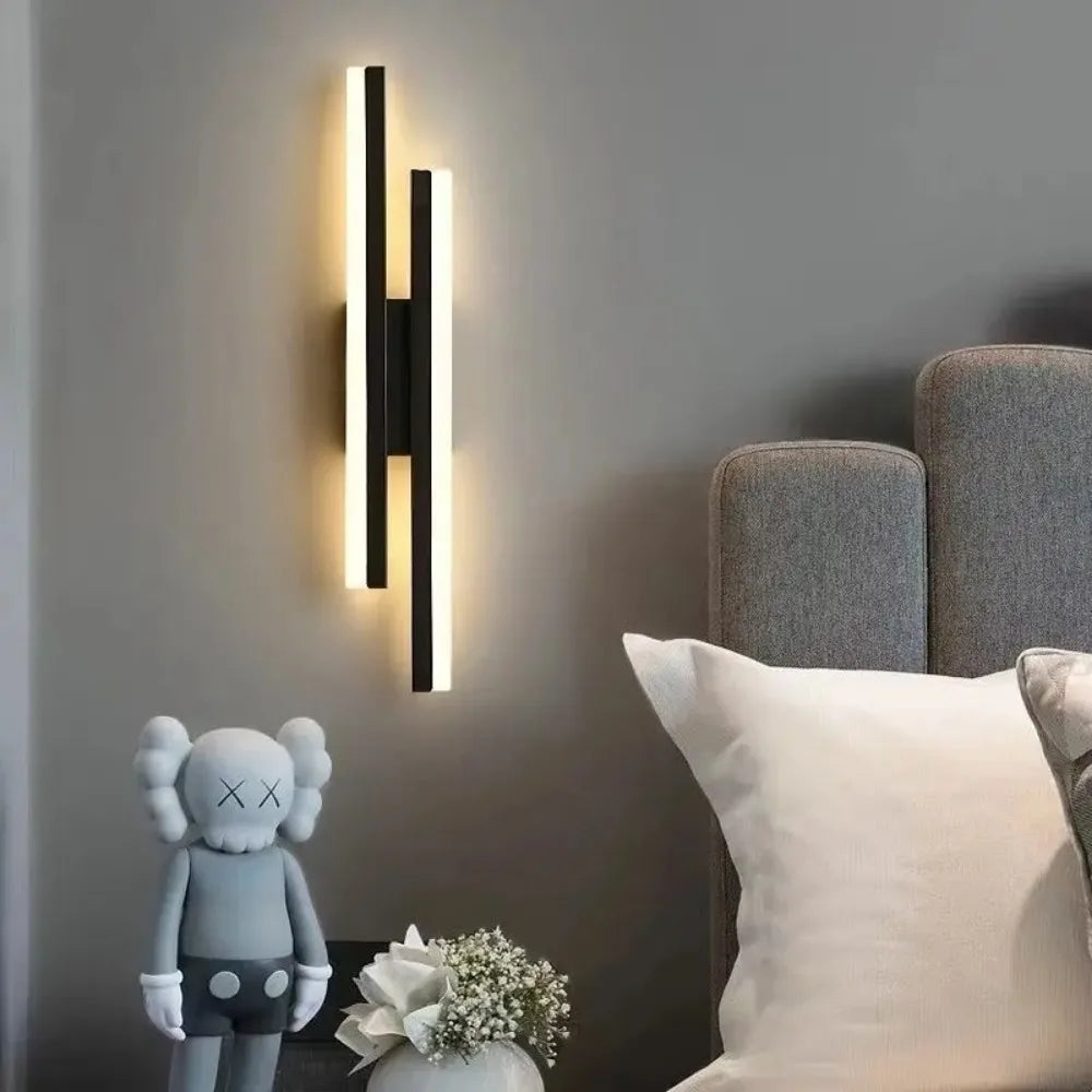 LED Wall Lamp with Copper Sconce and Acrylic Lampshade
