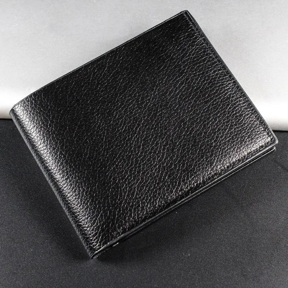 Men's Leather Wallet with Multiple Compartments