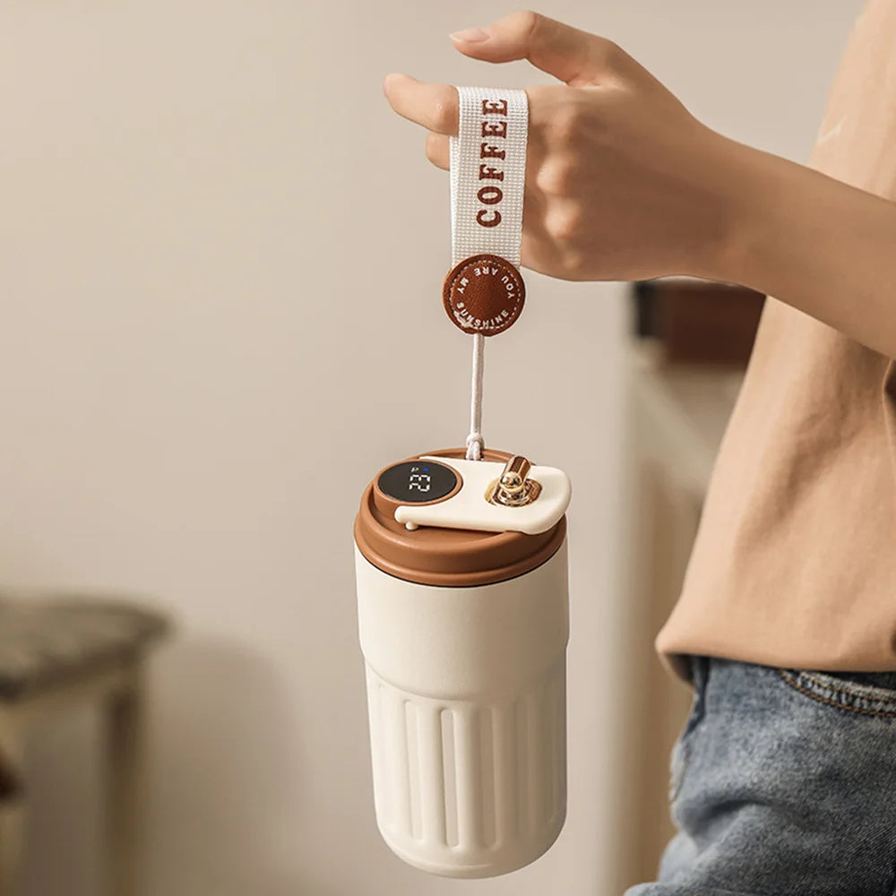 Smart Thermos Bottle with LED Temperature Display