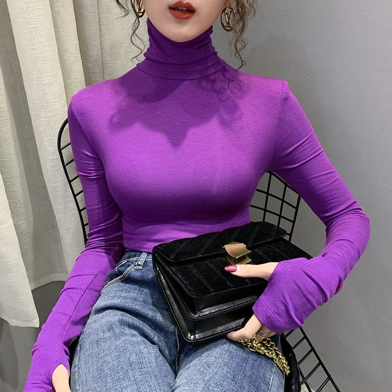 Women's Velvet Sweater Long Sleeve