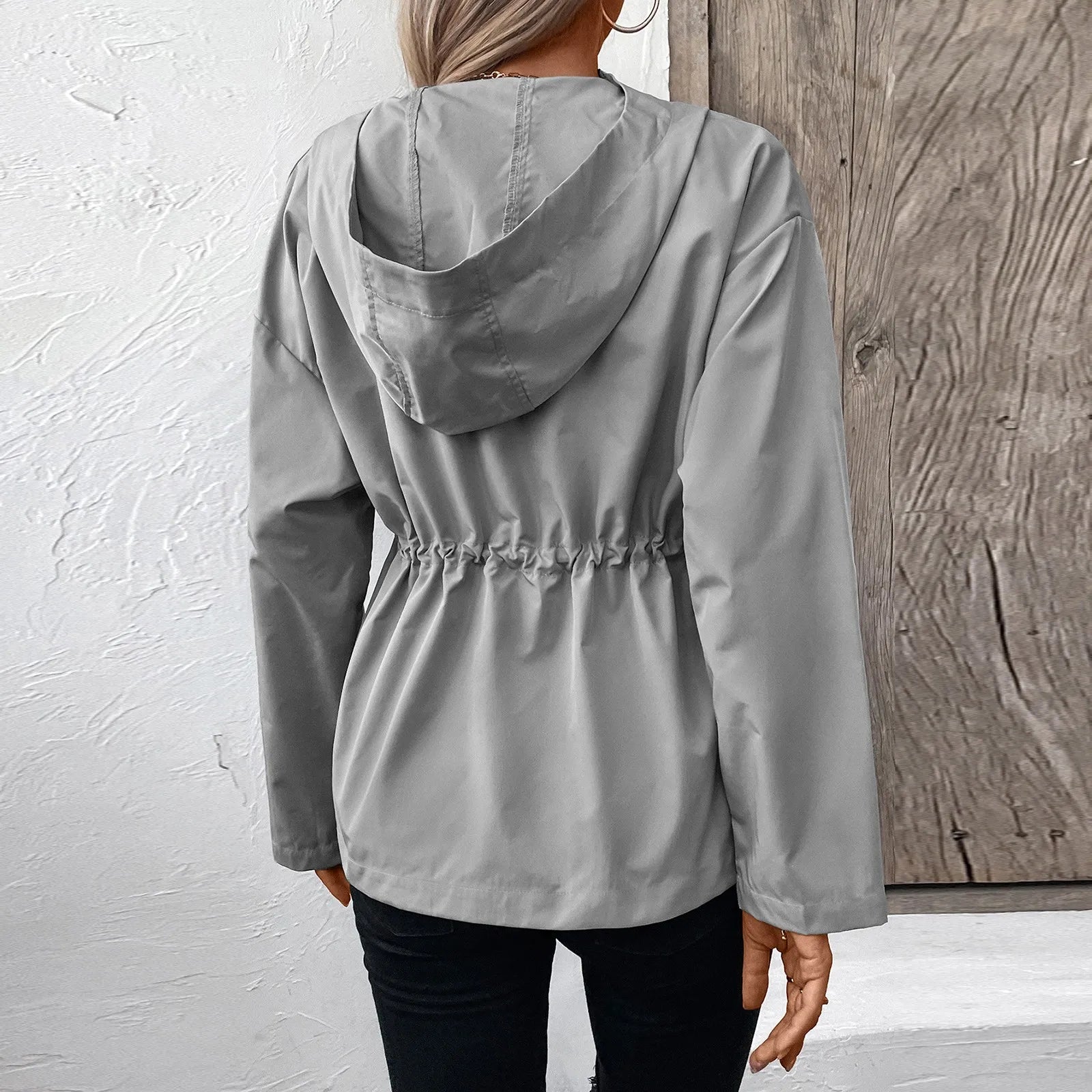 Women's Slim Cut Waterproof Hooded Jacket