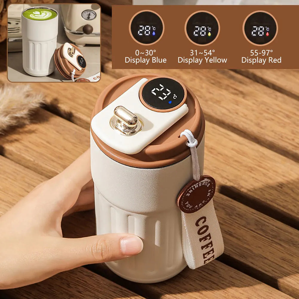 Smart Thermos Bottle with LED Temperature Display
