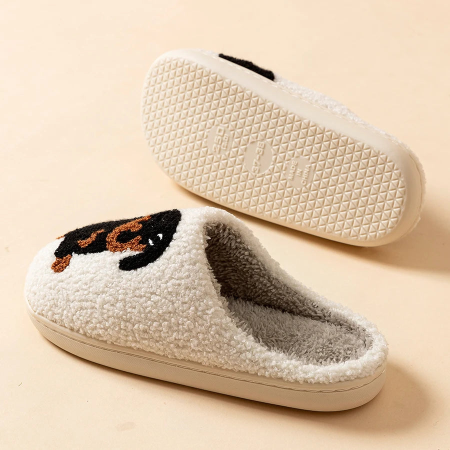 Women's Slippers with Cute Puppy Design