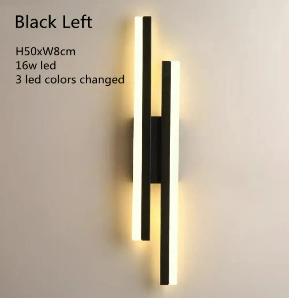 LED Wall Lamp with Copper Sconce and Acrylic Lampshade