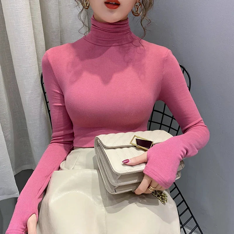 Women's Velvet Sweater Long Sleeve