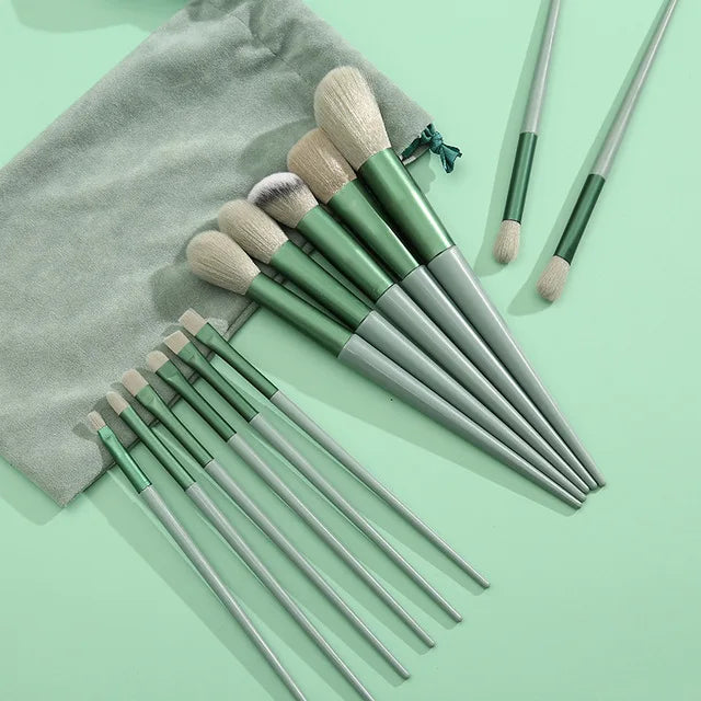 3 PCS Makeup Brushes Set with Case