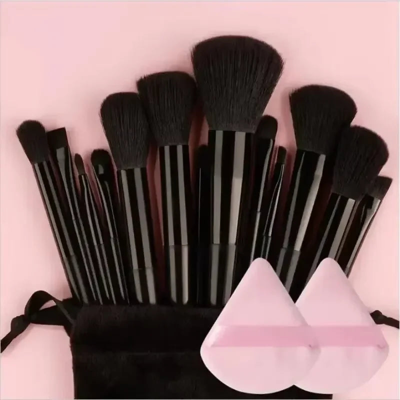 3 PCS Makeup Brushes Set with Case