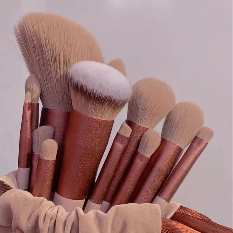 3 PCS Makeup Brushes Set with Case