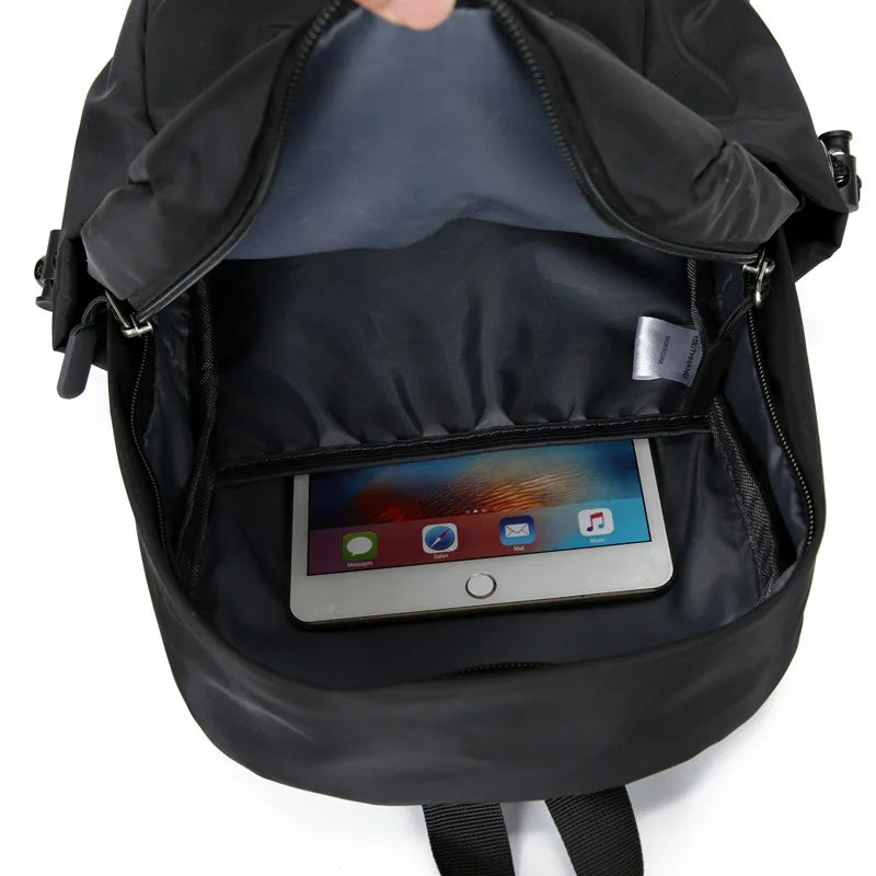 Small Men's Backpack Waterproof Canvas