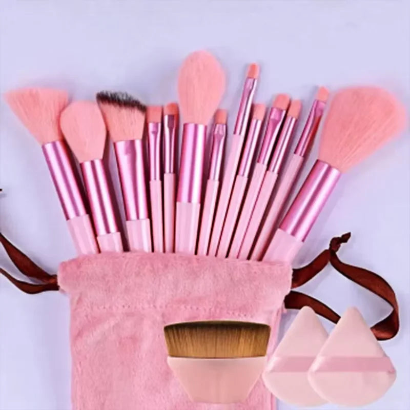 3 PCS Makeup Brushes Set with Case