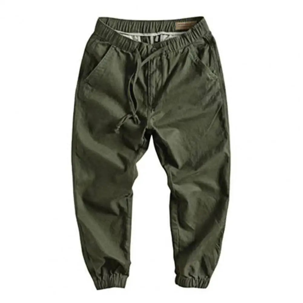 Men's Cargo Pants with Elastic Cuffs