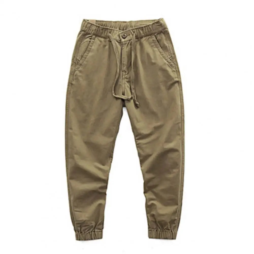 Men's Cargo Pants with Elastic Cuffs