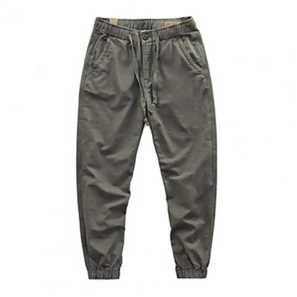 Men's Cargo Pants with Elastic Cuffs