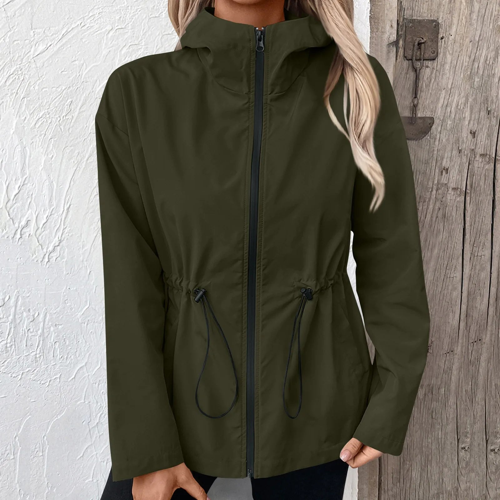 Women's Slim Cut Waterproof Hooded Jacket