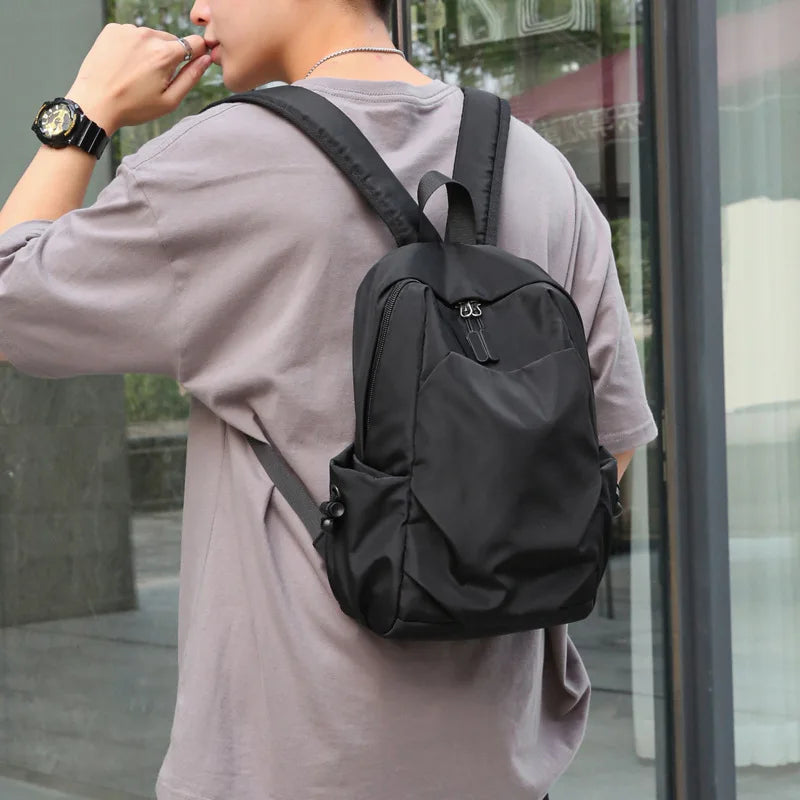 Small Men's Backpack Waterproof Canvas