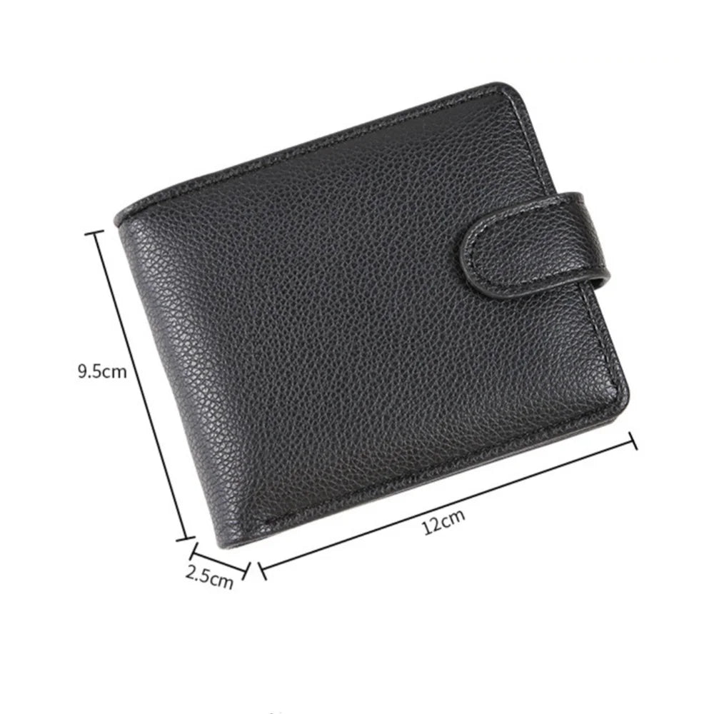 Men's Leather Wallet with Multiple Compartments
