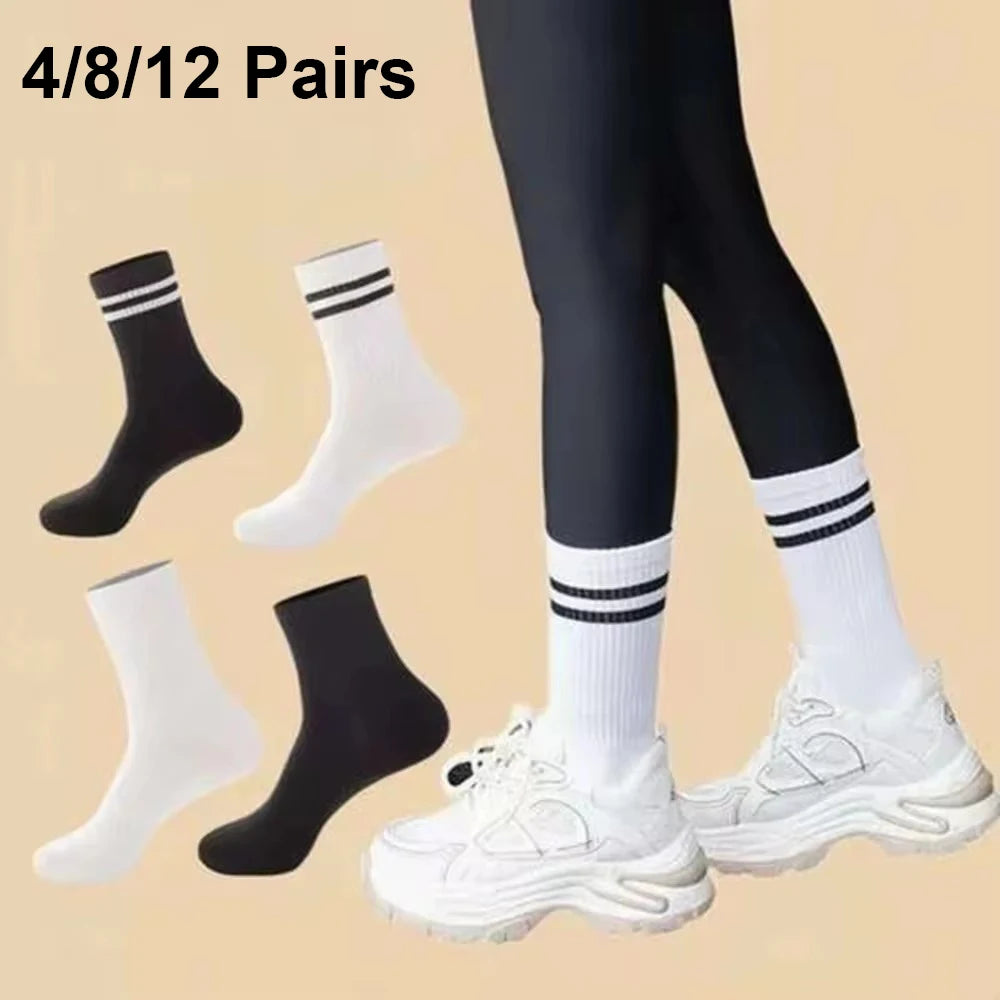 Women's Mid-Length Socks Pair Sets