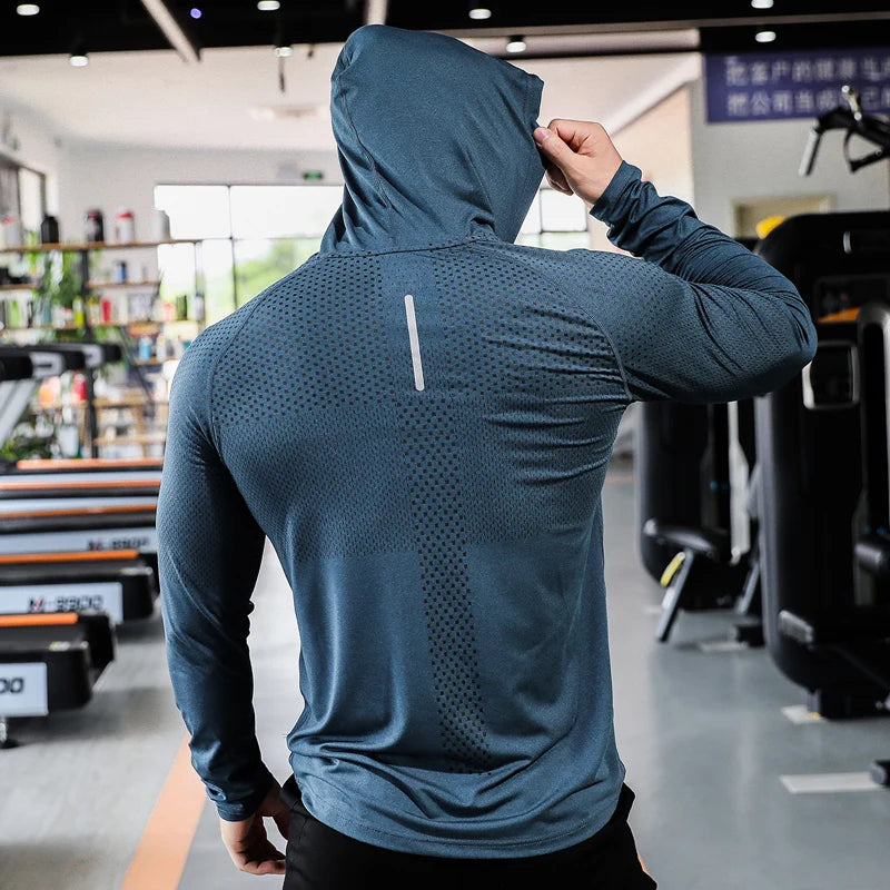 Men's Fitness Hoodie for Running and Training